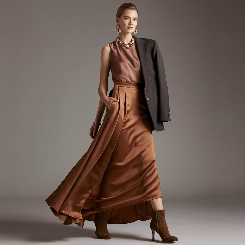 Elegant Fall Maxi Skirt Ensembles