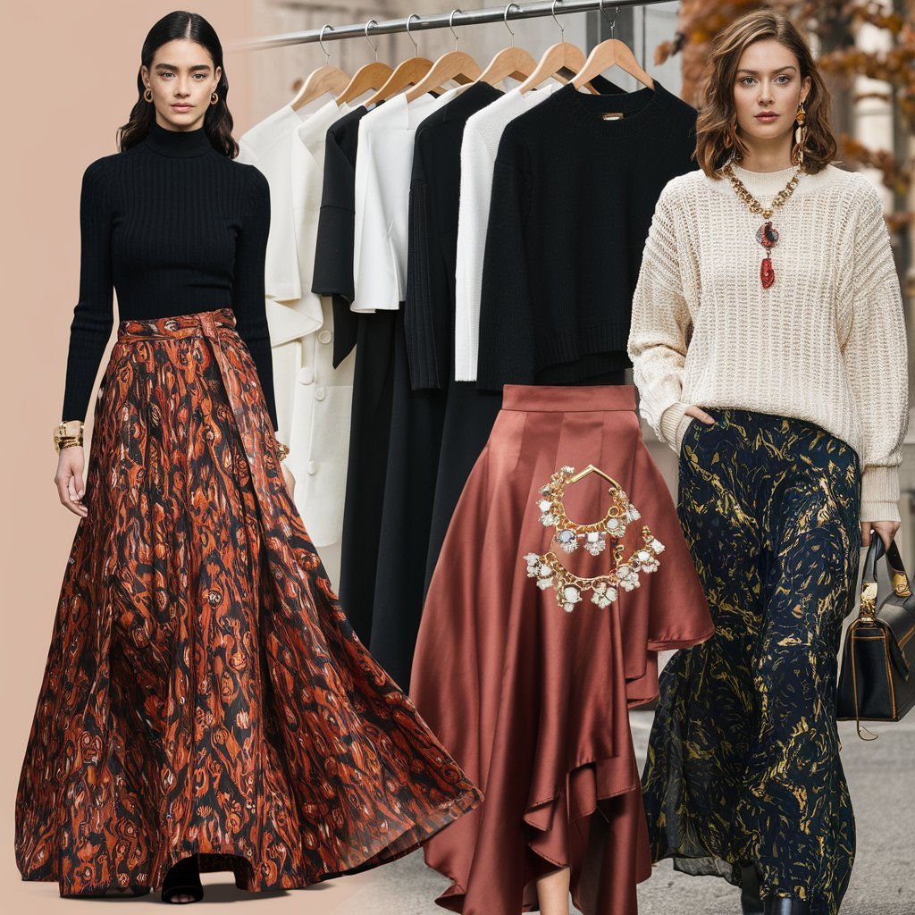 Fall Maxi Skirt Outfit Ideas for Women