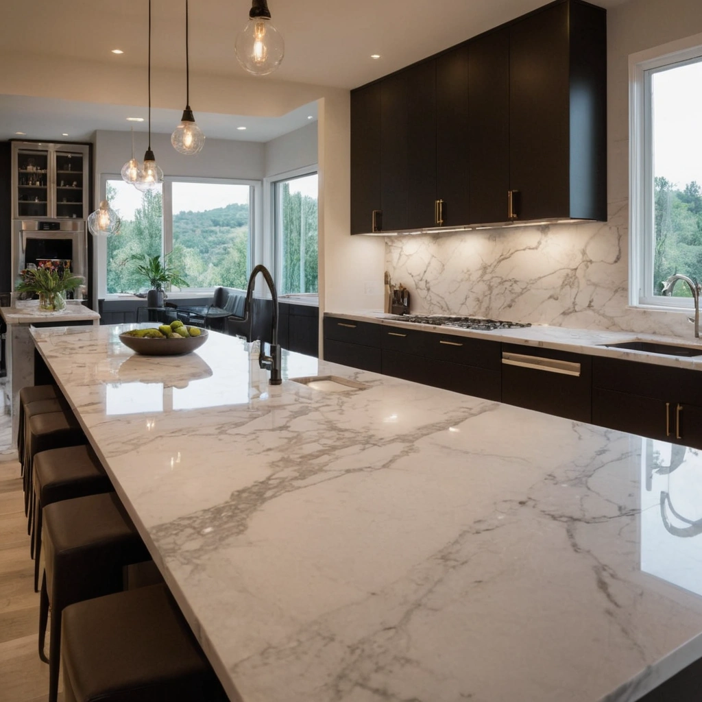 Modern Kitchen Designs with Marble Countertops