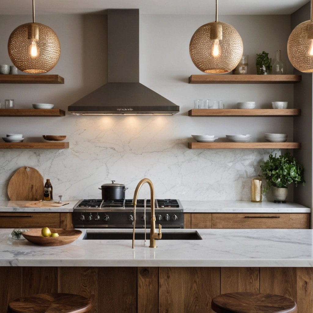 Modern Kitchen Designs with a Mix of Textures and Materials