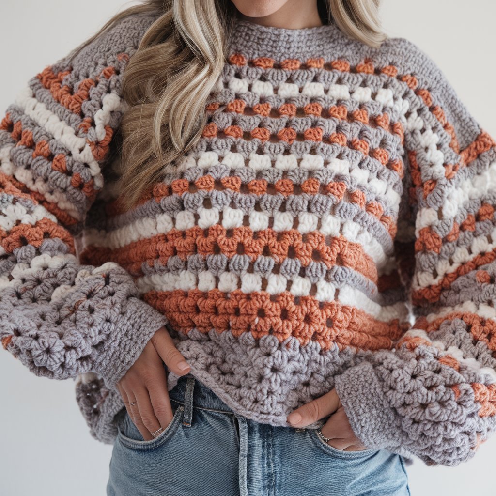 Beginner-Friendly Chunky Crochet Sweater