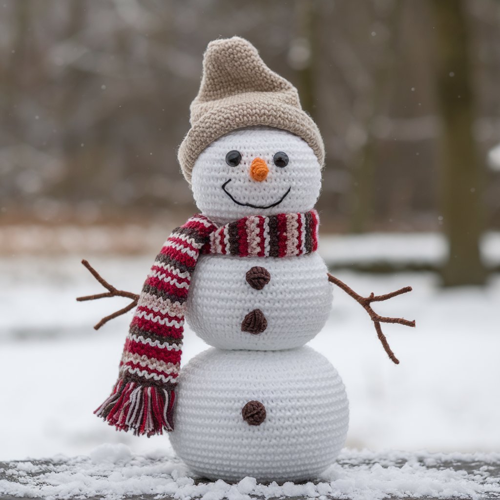 Classic Amigurumi Snowman