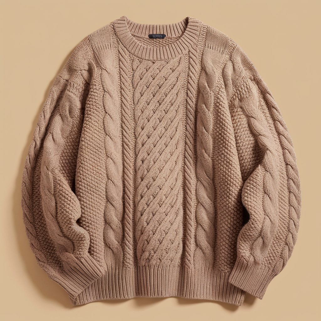 Crochet Cable-Knit Sweater