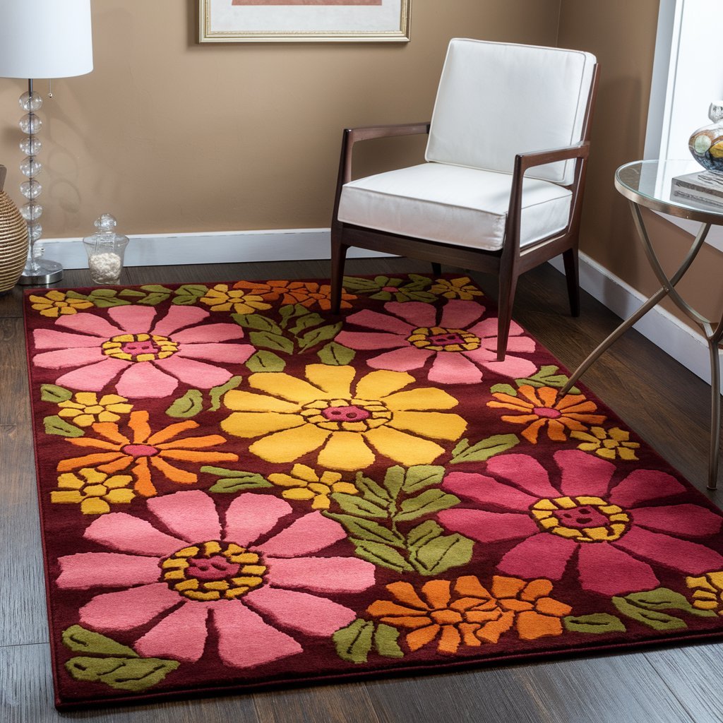 Colorful Floral Rugs