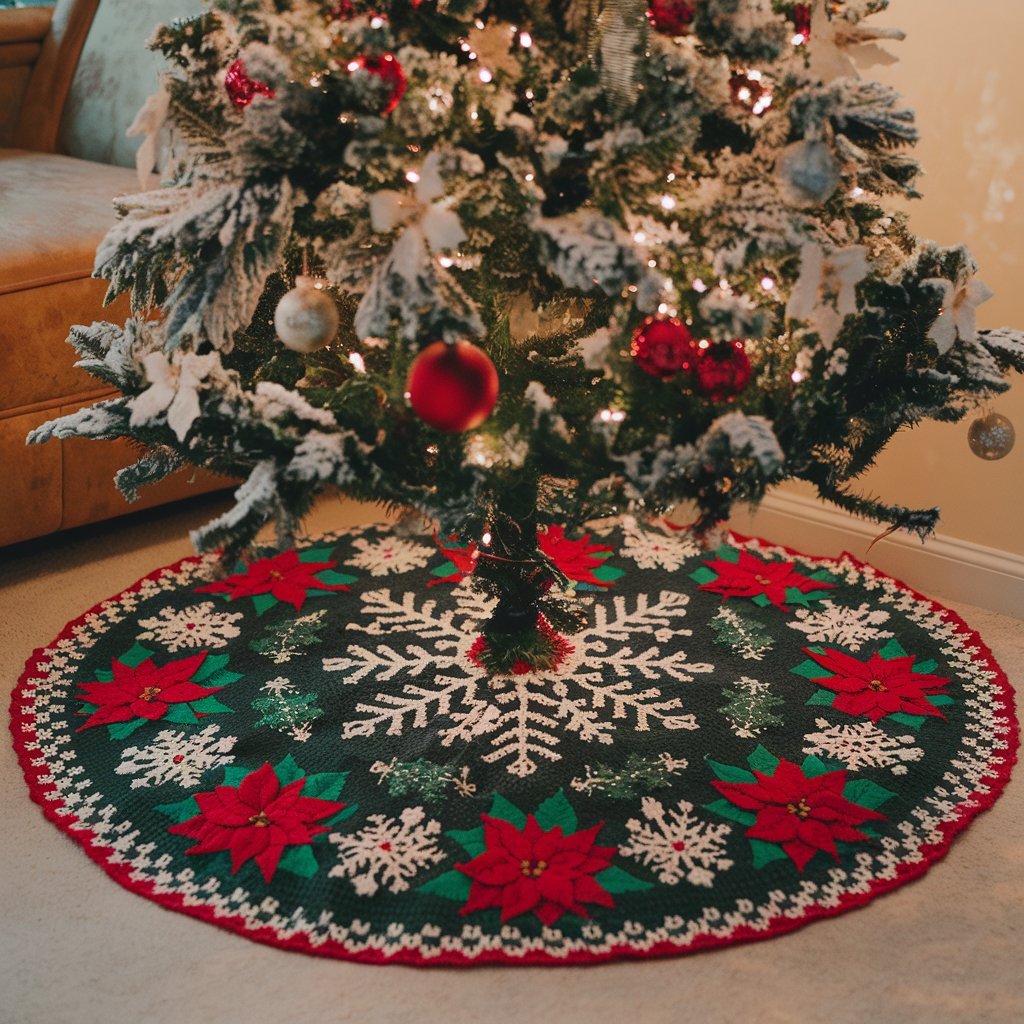 Crochet Christmas Tree Skirt