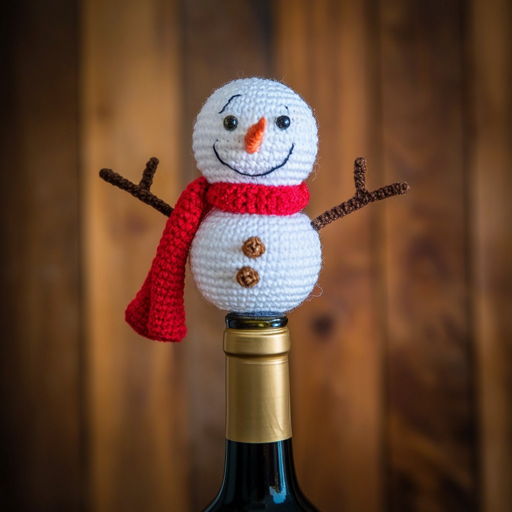 Snowman Bottle Topper