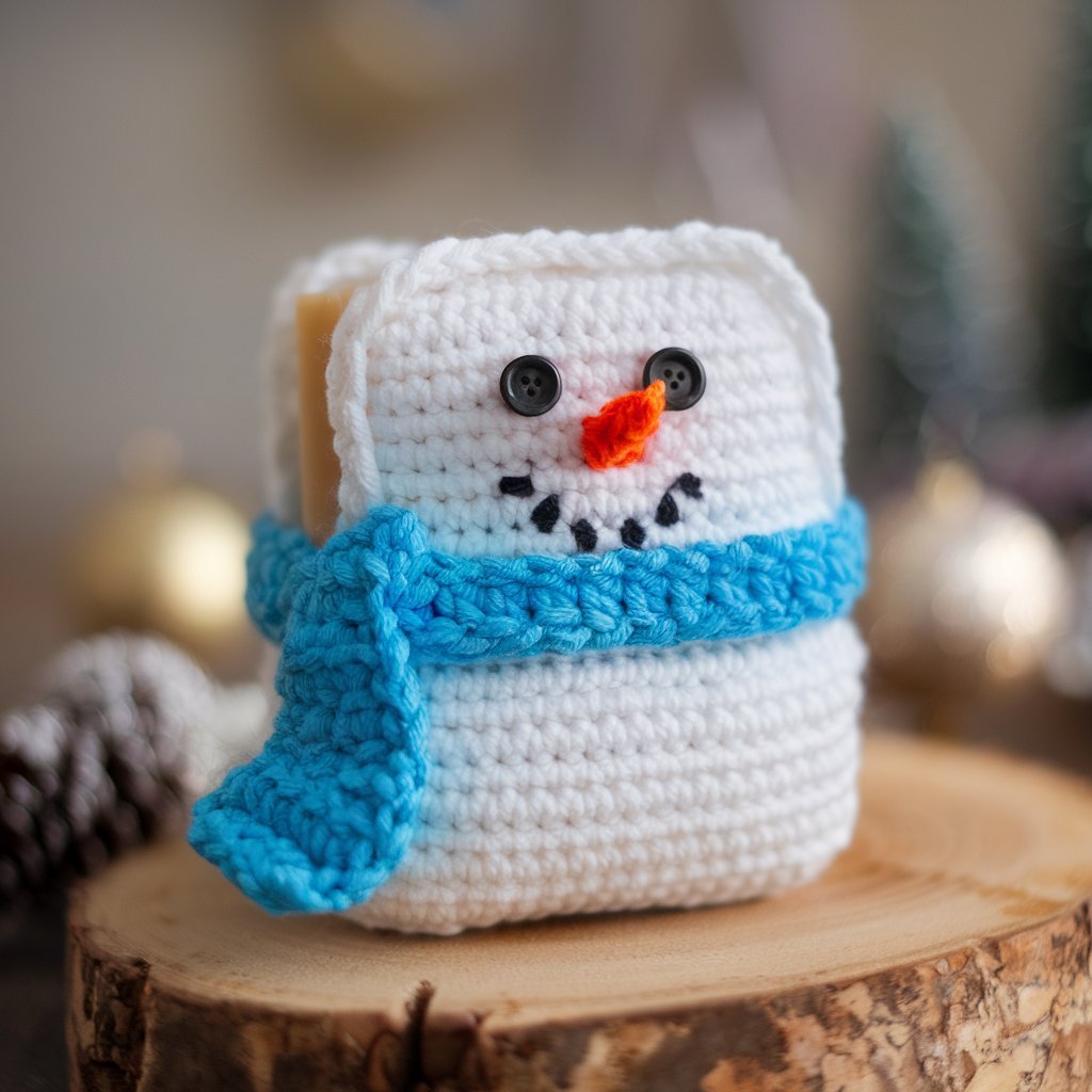 Snowman Soap Cozy