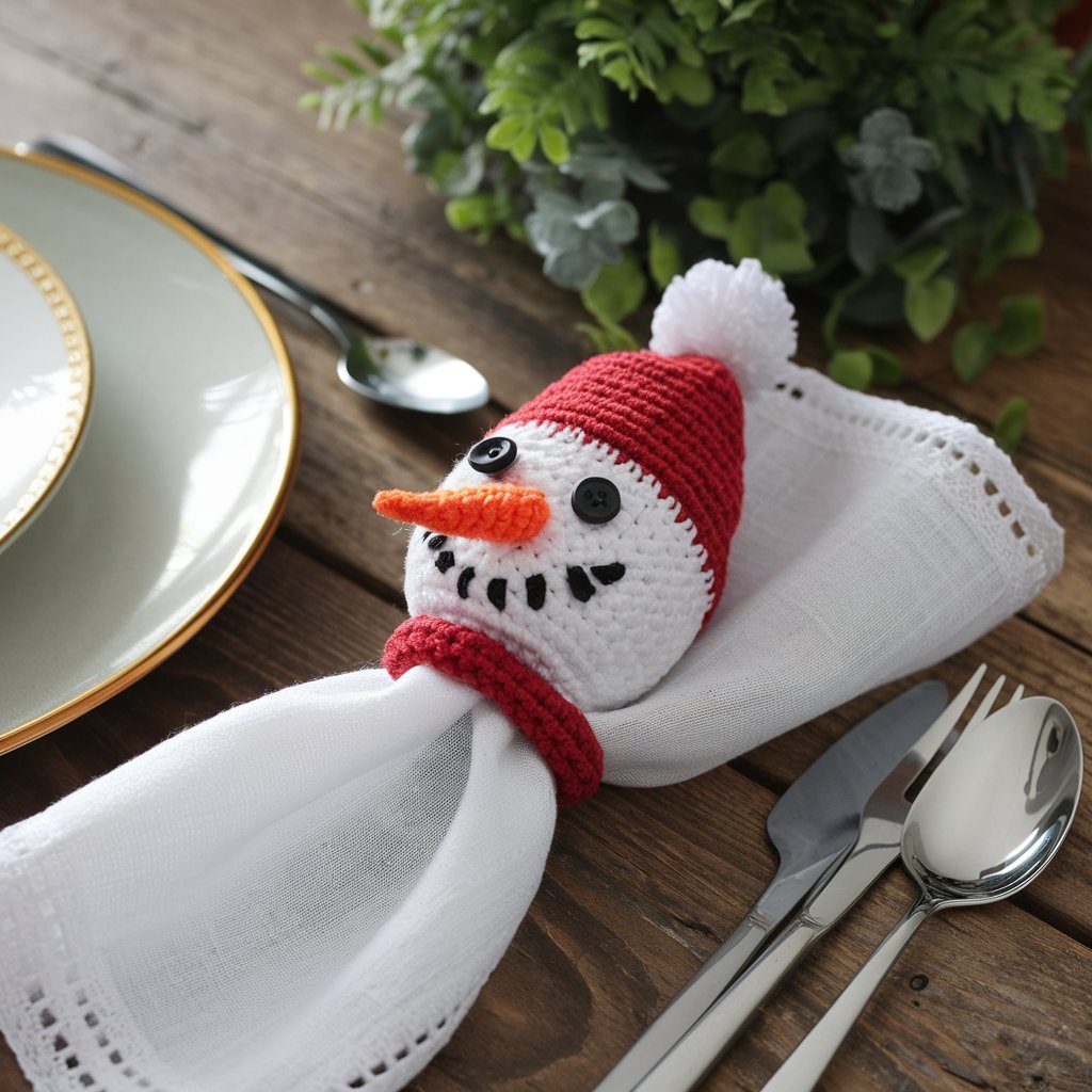 Snowman Napkin Rings