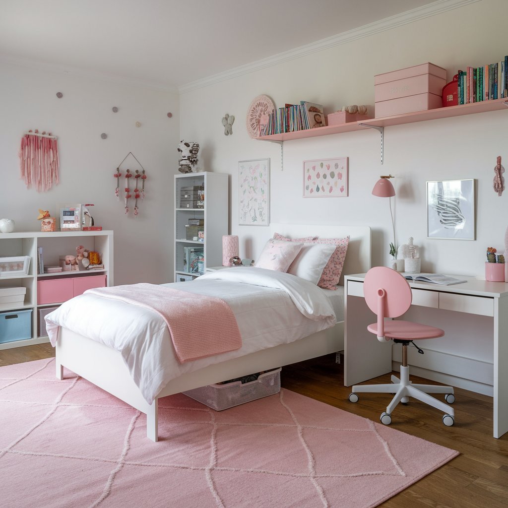 Best Storage Solutions for Organizing a Girls' Bedroom