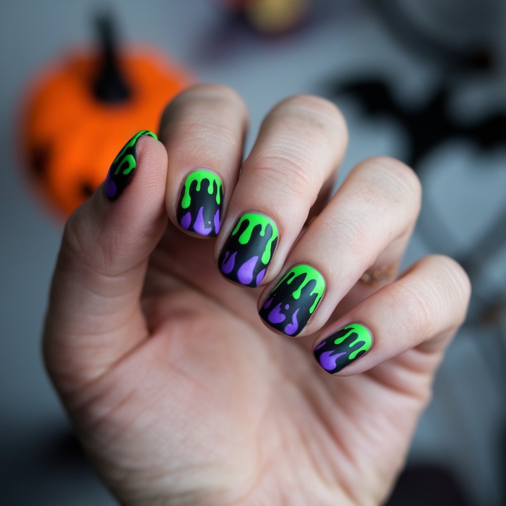 Dripping Slime Nails