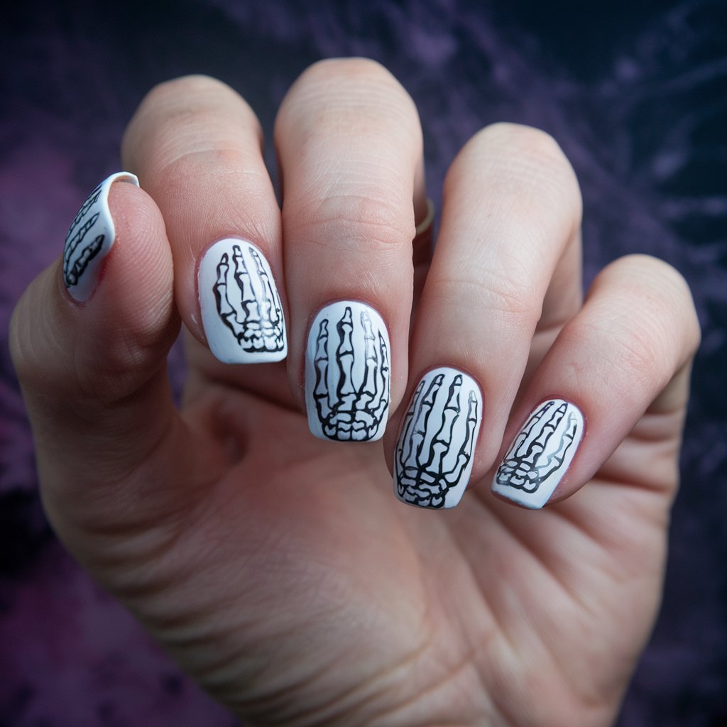 Skeleton Hand Nails