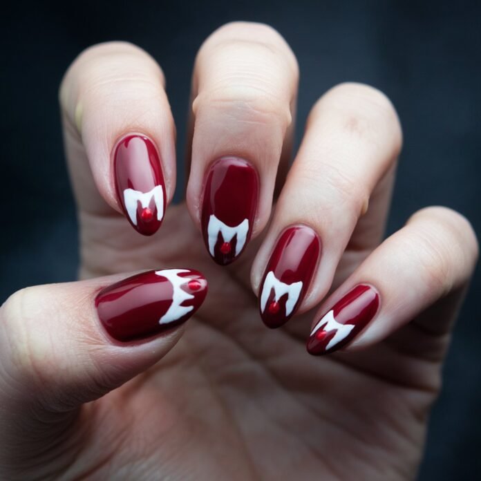 Vampire Fangs Nails