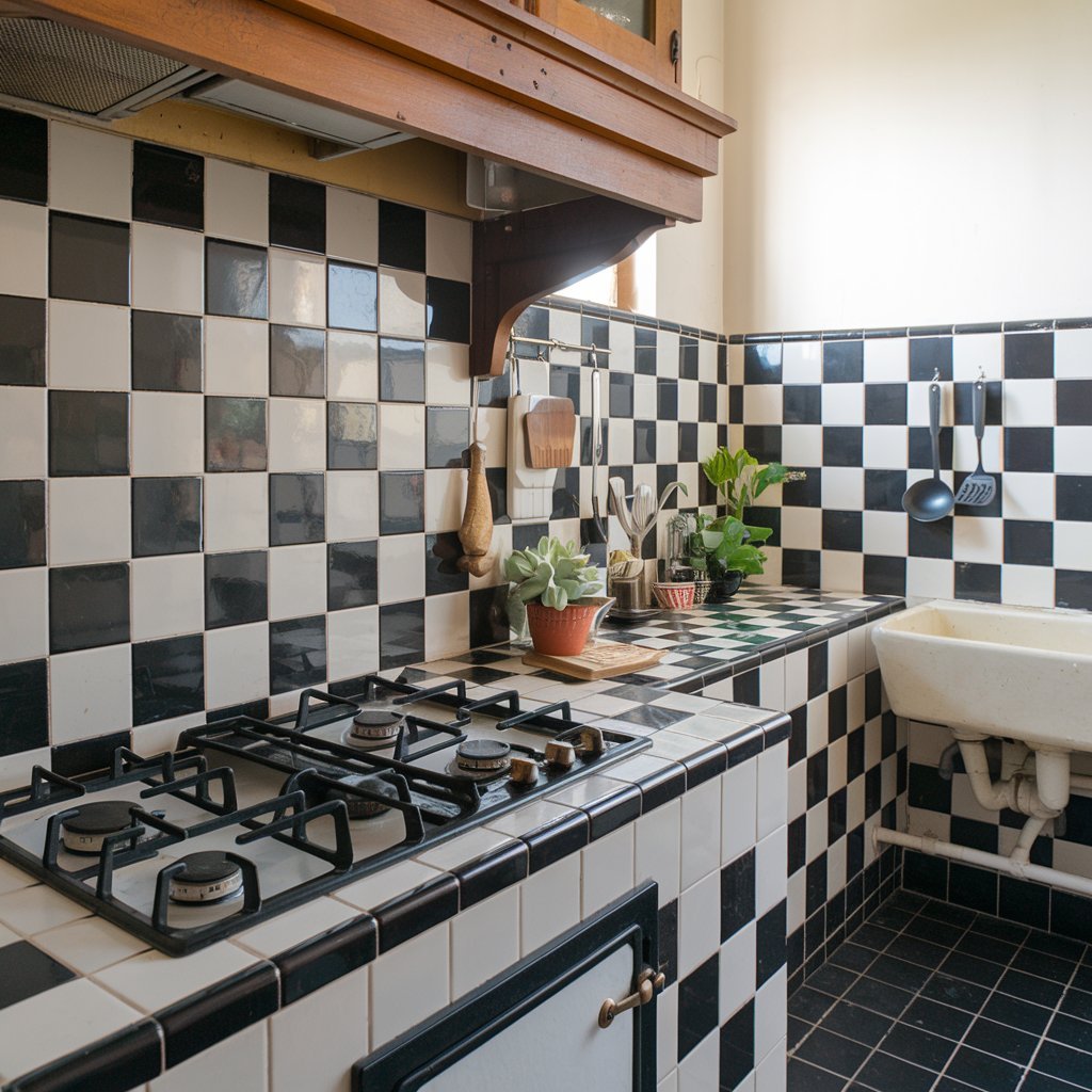 Checkerboard Backsplash