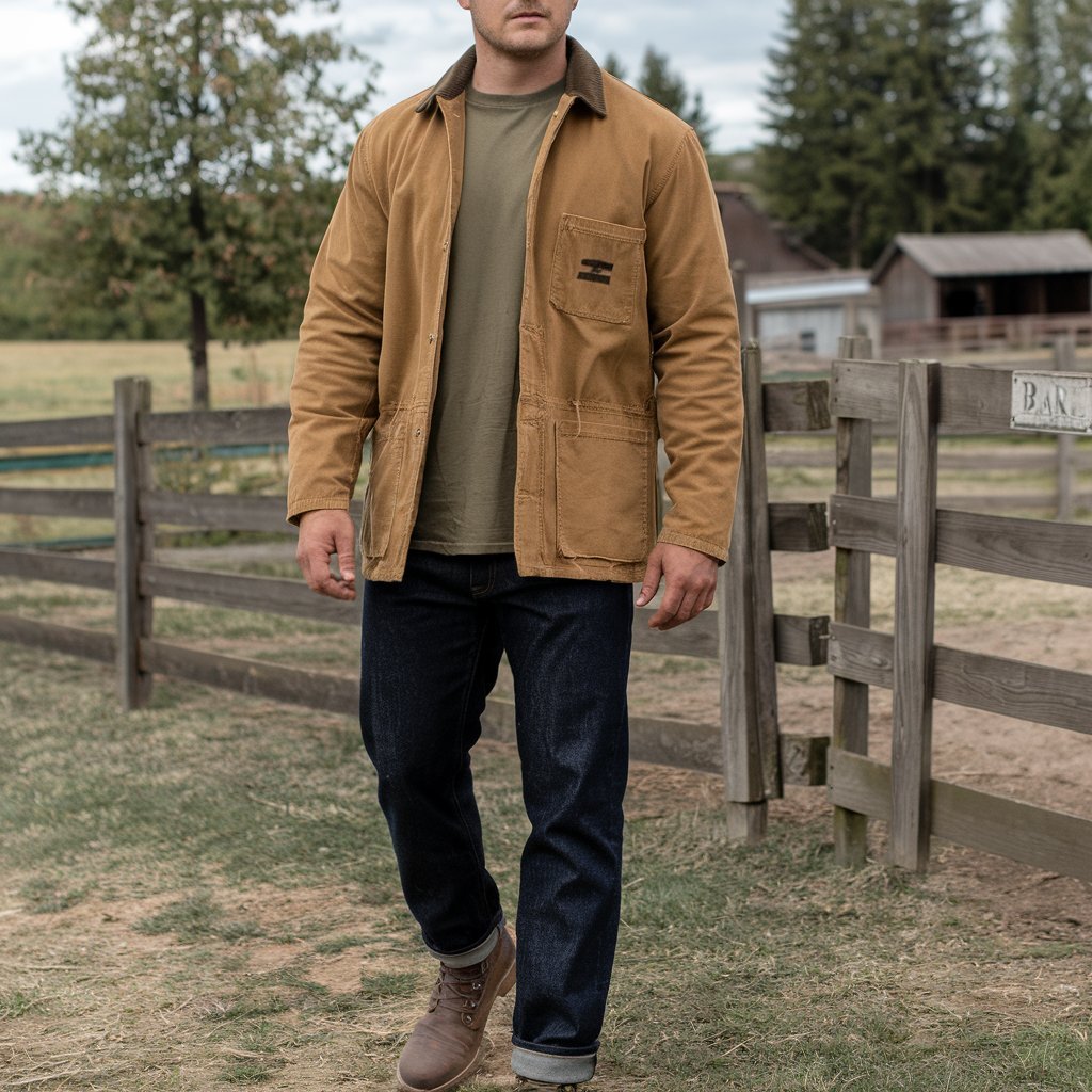 Classic Barn Jacket with Jeans