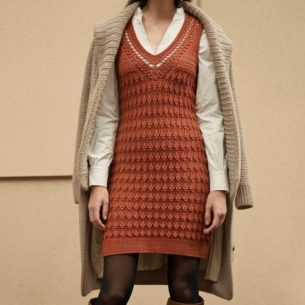 Crochet Sweater Dress