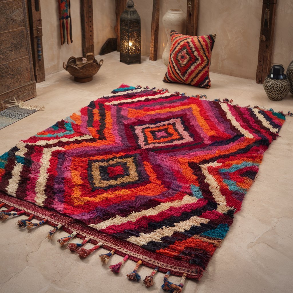 Moroccan-Inspired Colorful Rugs