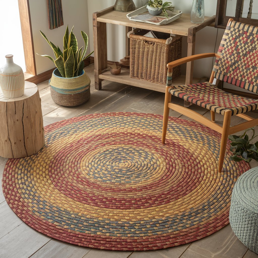 Multicolor Braided Rugs