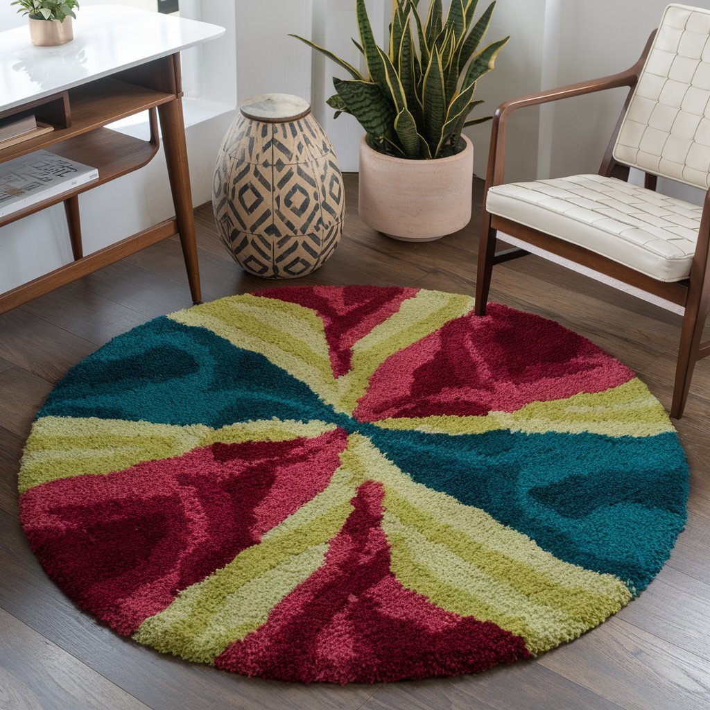 Multicolored Shag Rugs