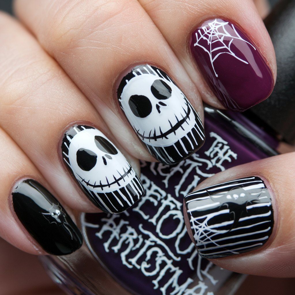 Jack Skellington Nails