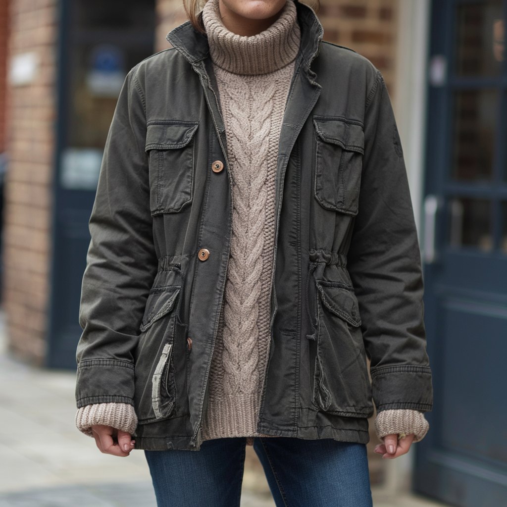 Barn Jacket and Layered Sweater Look