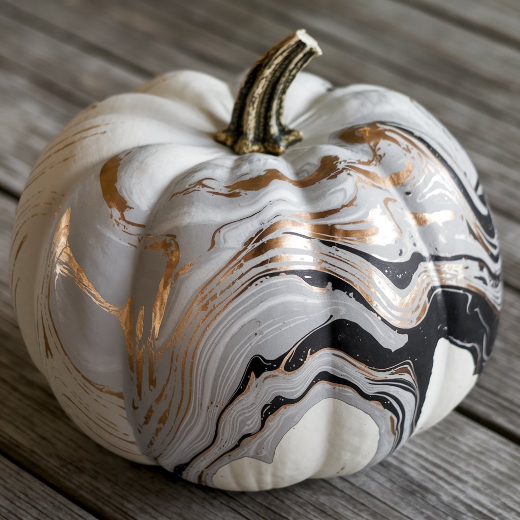 Marble Effect Pumpkins