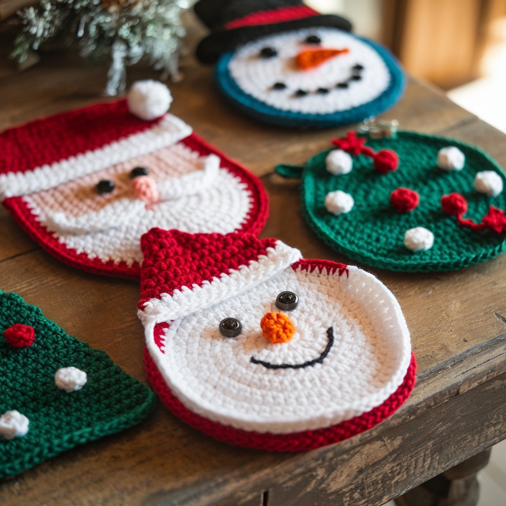 Crochet Christmas Pot Holders