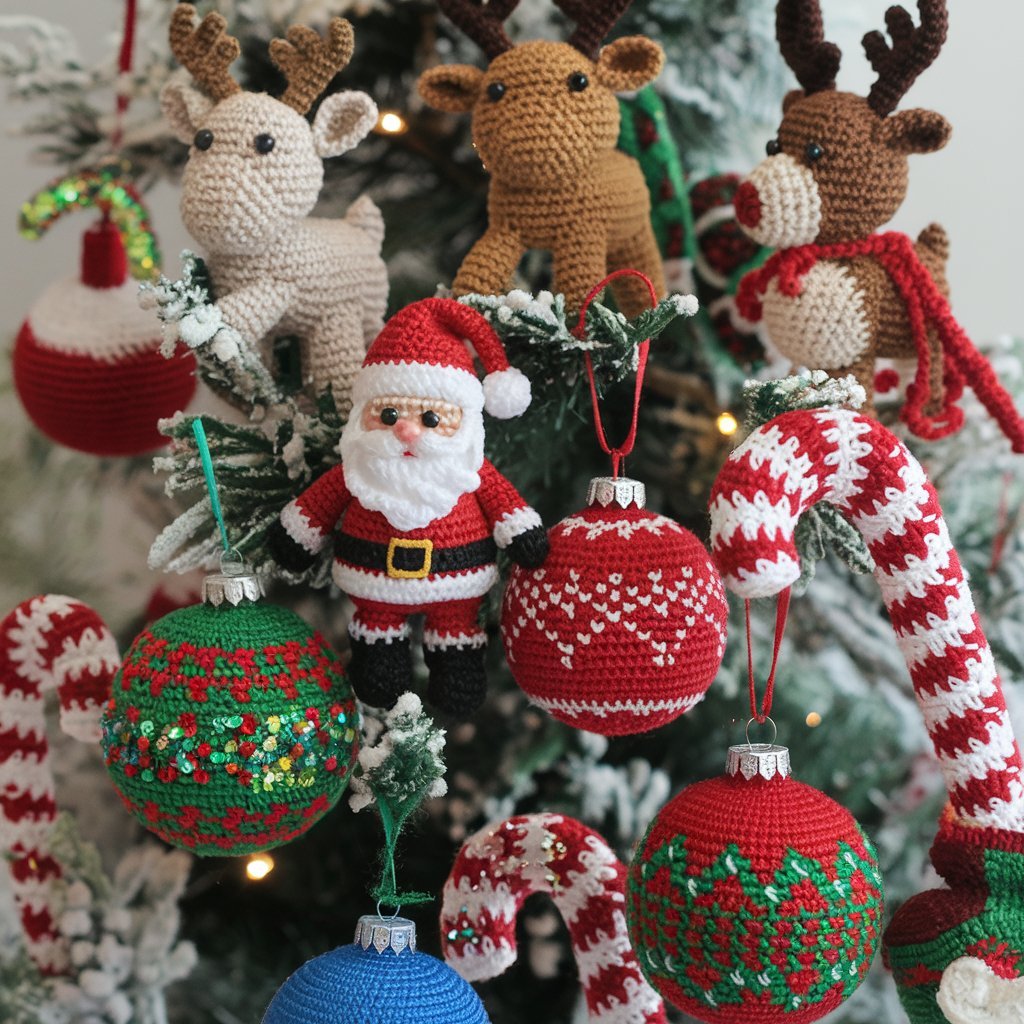 Crochet Christmas Tree Ornaments