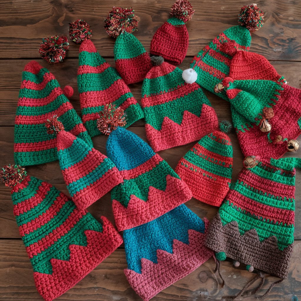 Crochet Elf Hats