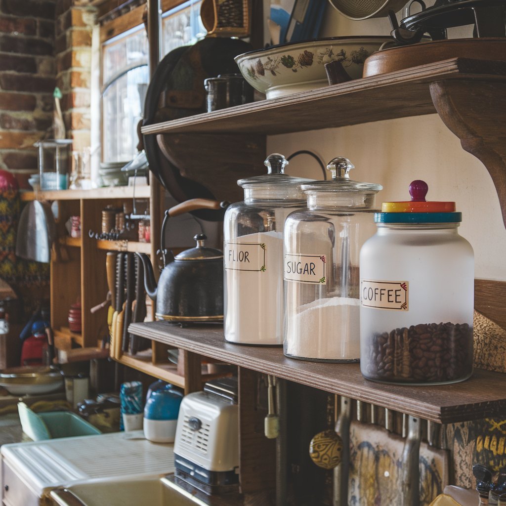 Vintage Glass Canisters