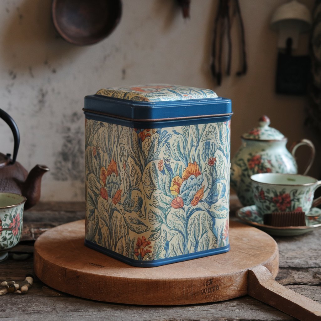 Vintage Tea Tins for Storage