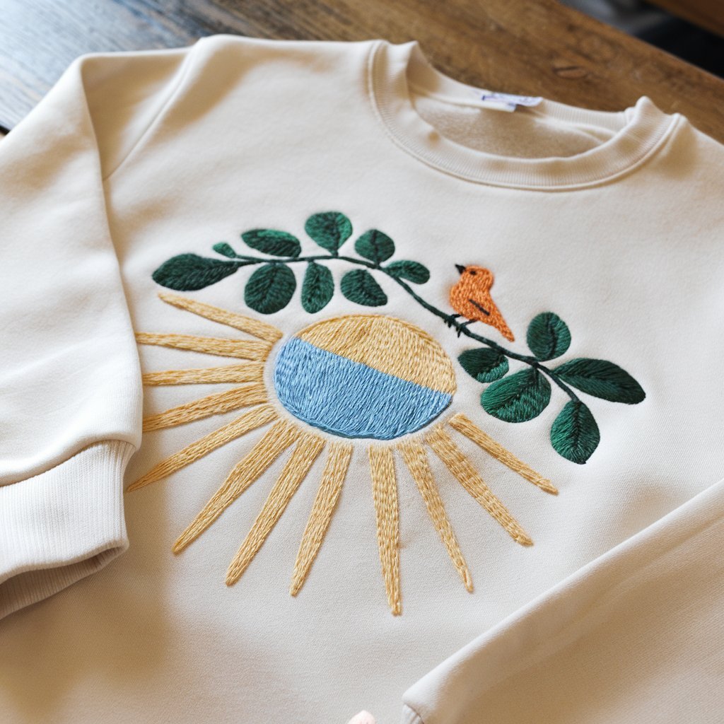 Creative Hand Embroidery Sweatshirt Ideas