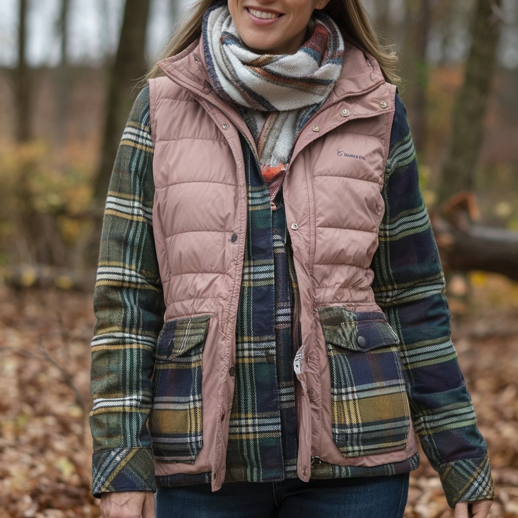 Layered Barn Jacket with a Vest