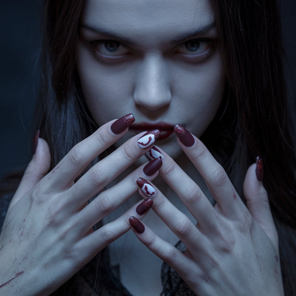 Vampire Fang Nails