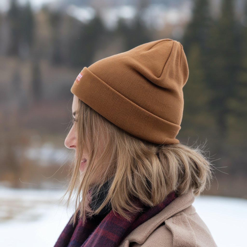 High Bun with a Beanie