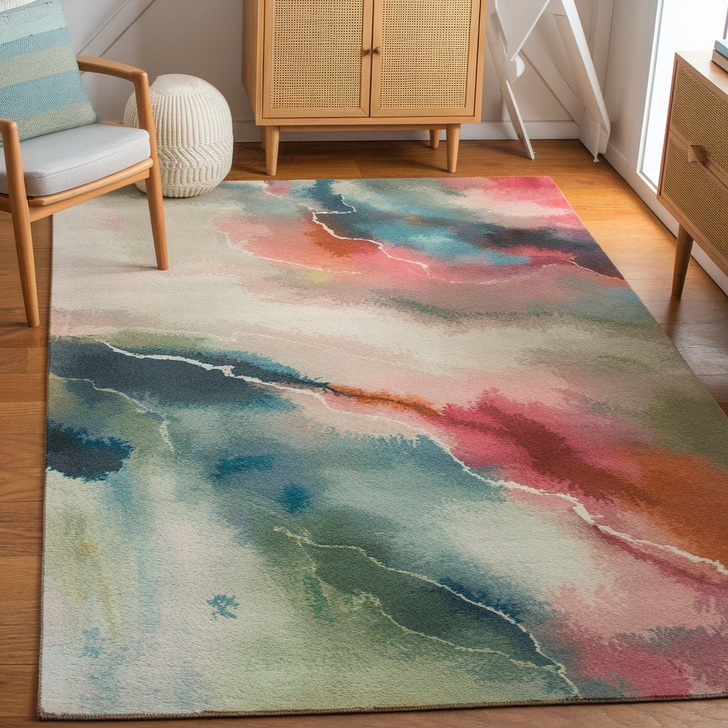 Abstract Watercolor Rugs