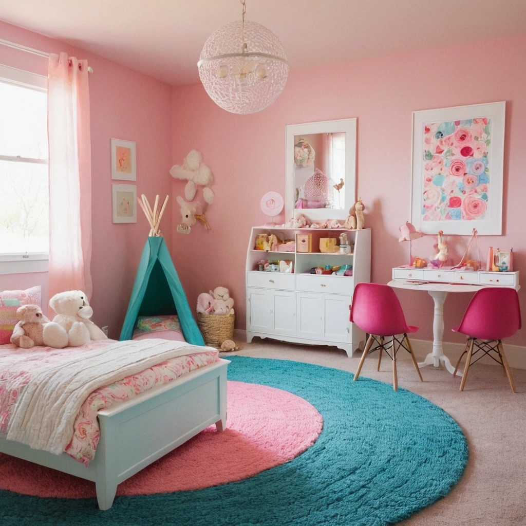 Girls' Bedroom Ideas with Interactive Play Zones