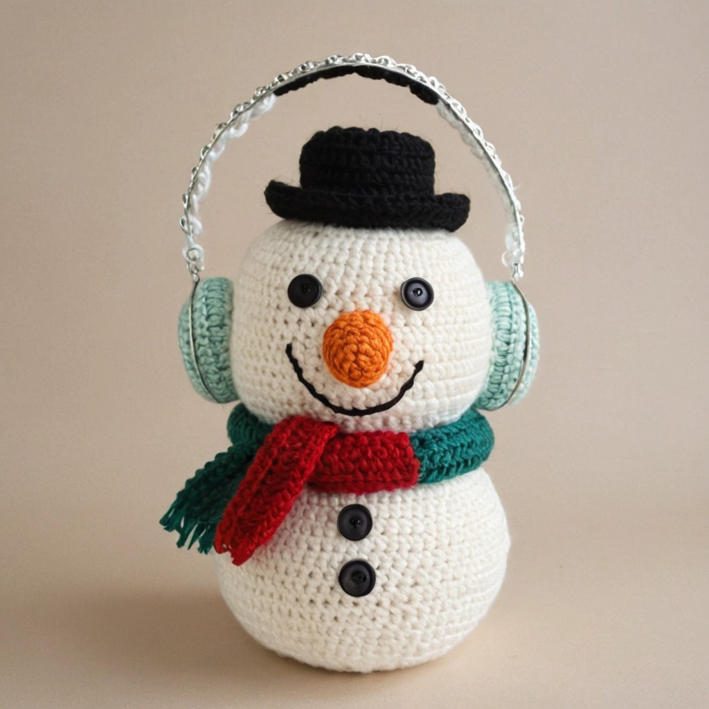 Snowman with Earmuffs