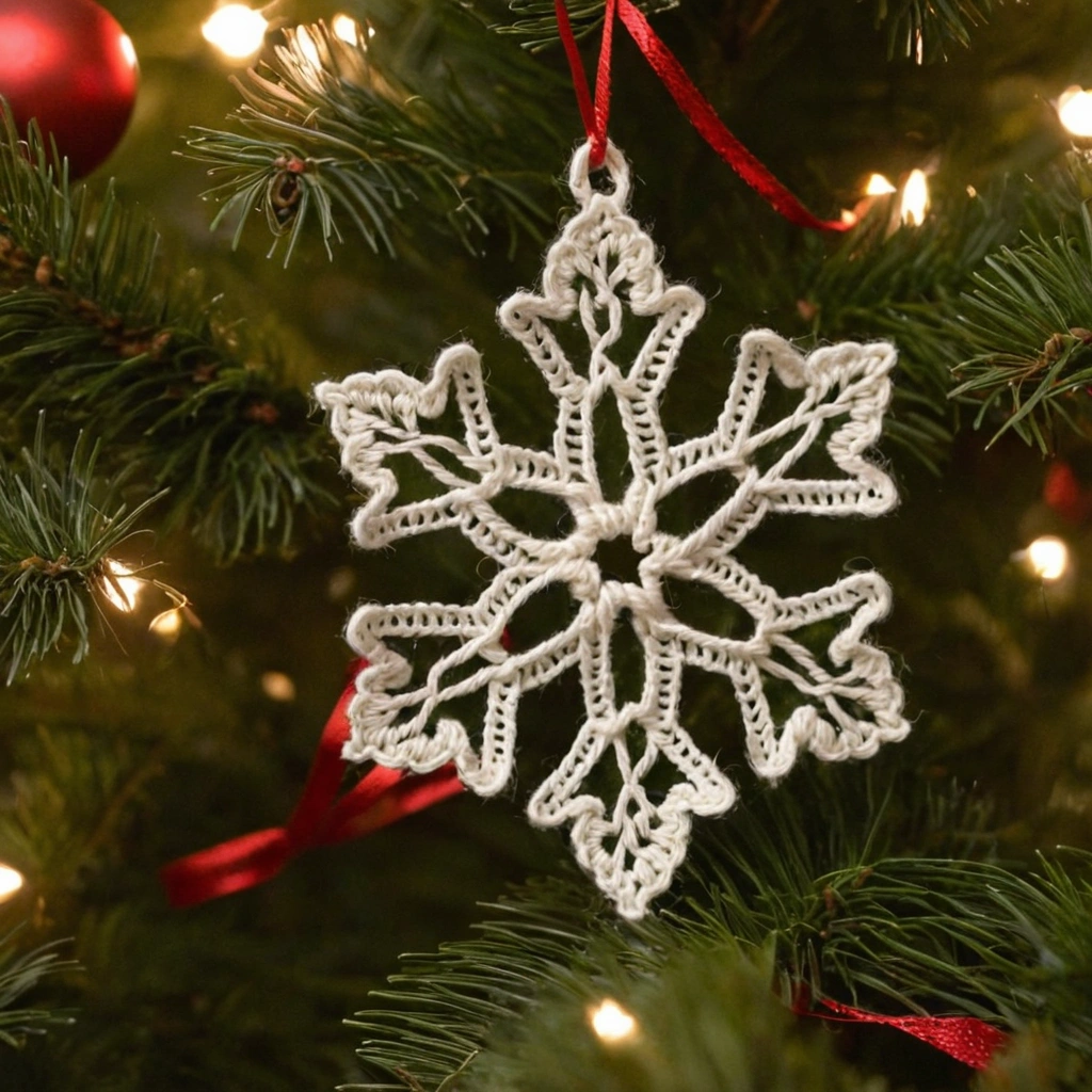 Crochet Snowflake Ornaments