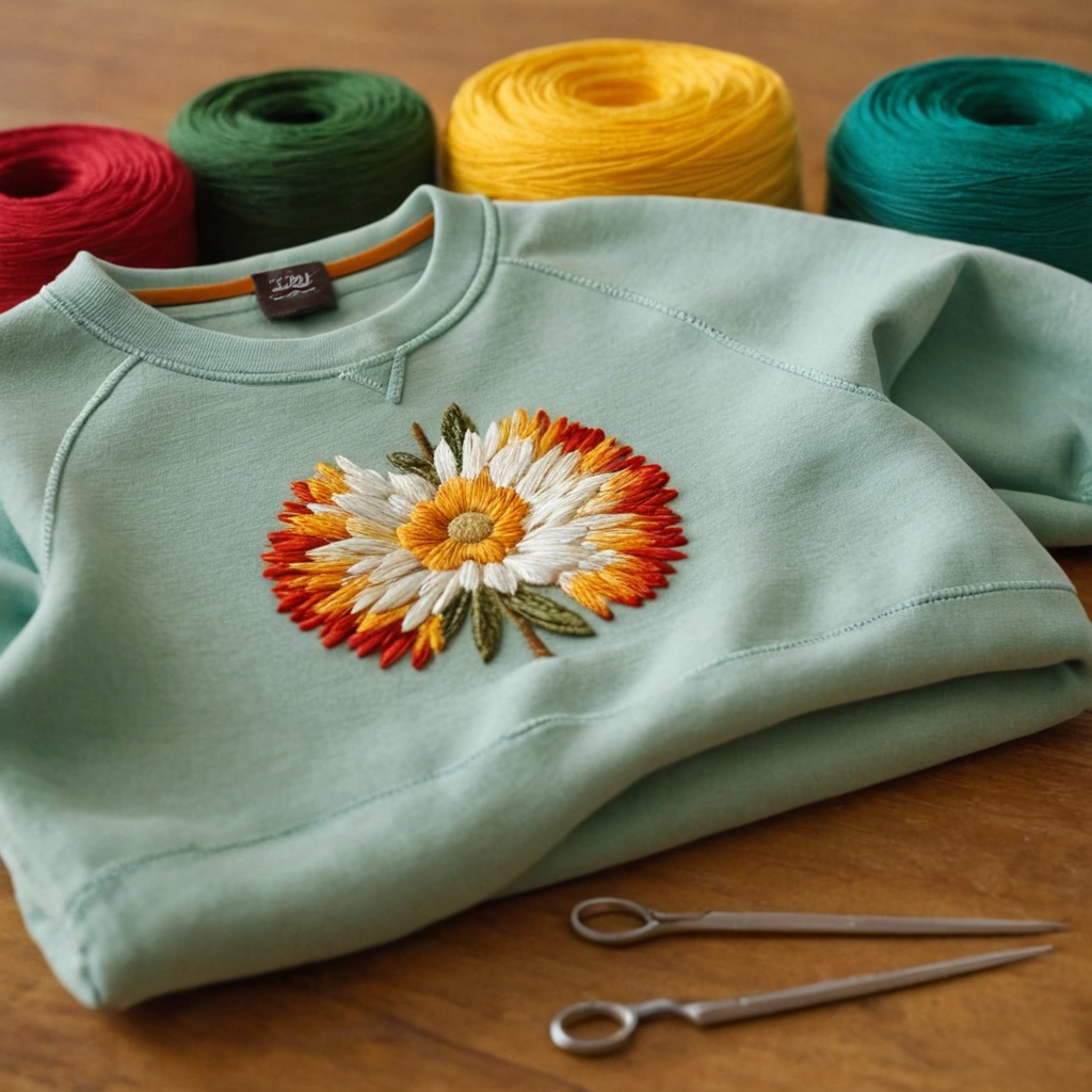 How to Make a Hand Embroidery Sweatshirt