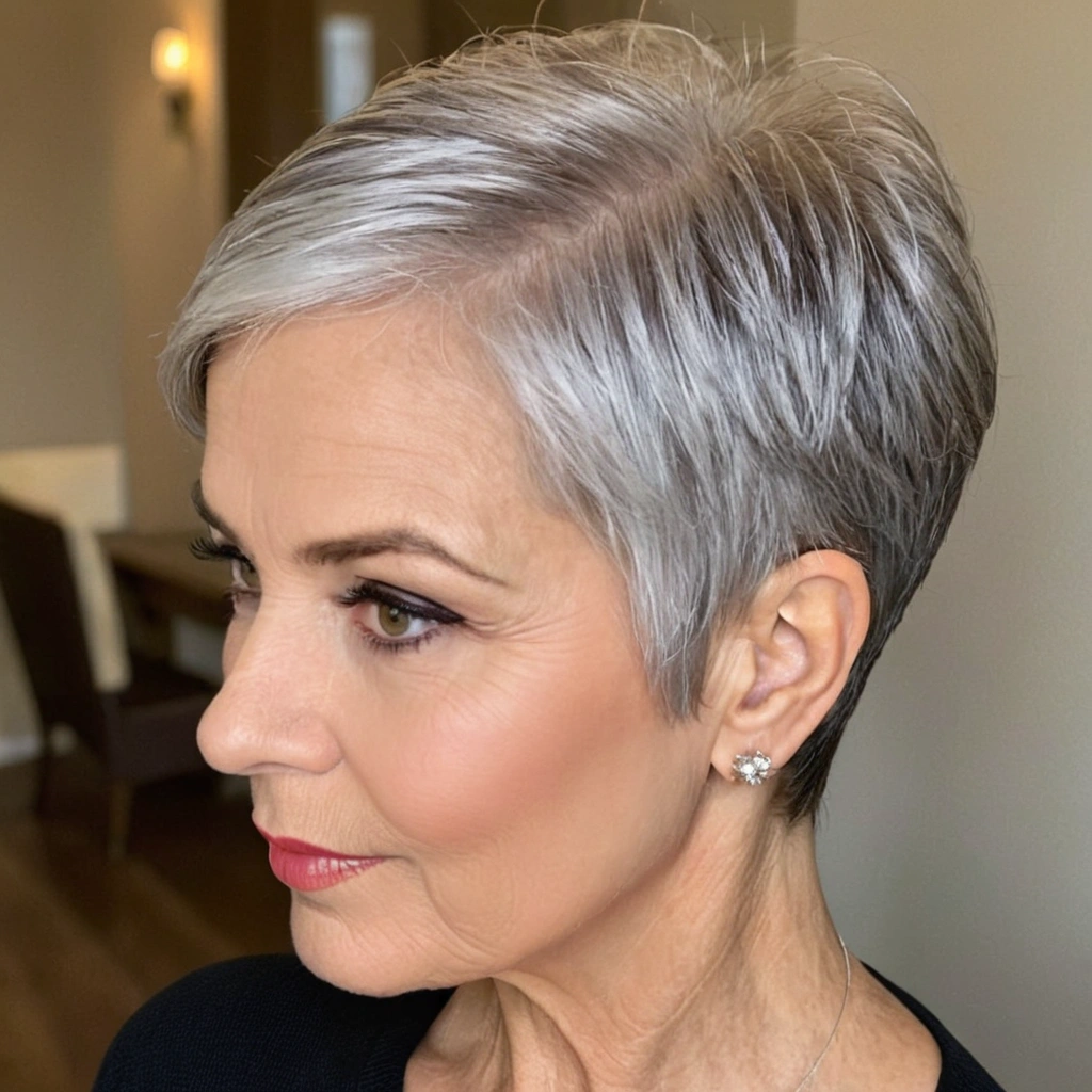 Silver Tapered Pixie