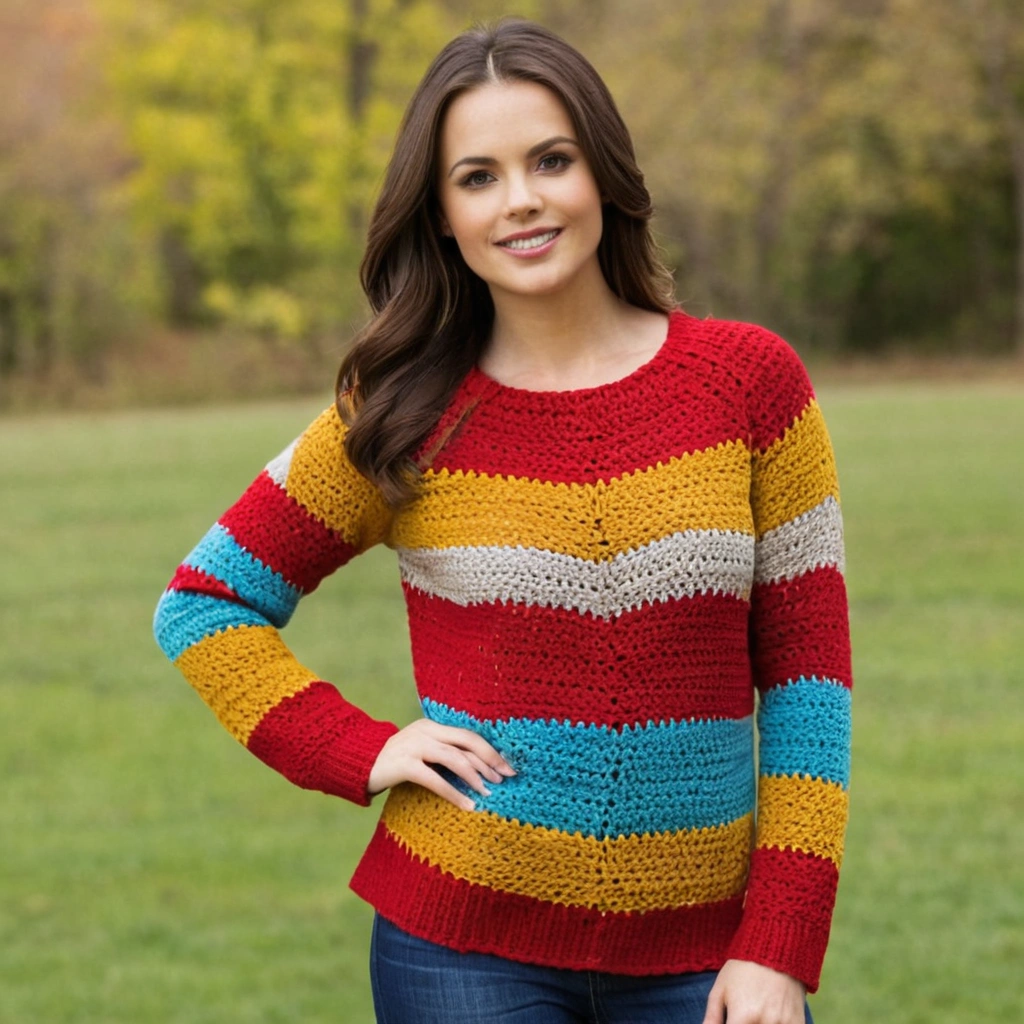 Chevron Crochet Sweater