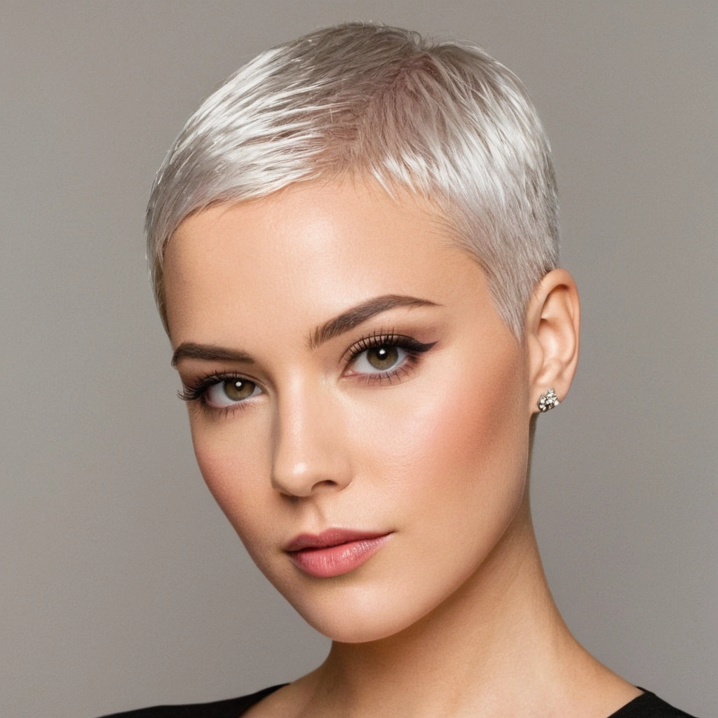 Silver Buzz Cut