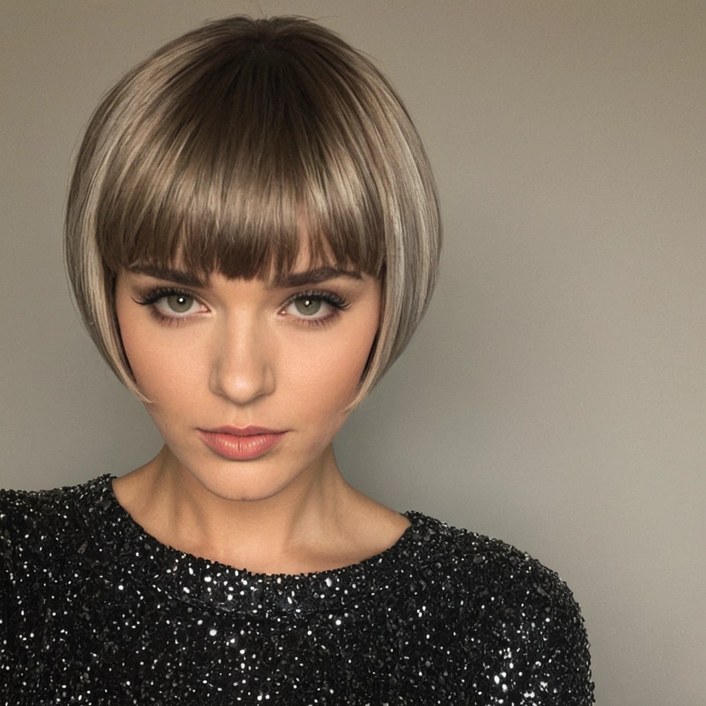 Short Silver Bowl Cut