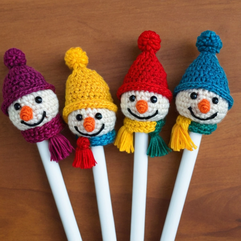 Snowman Pencil Topper