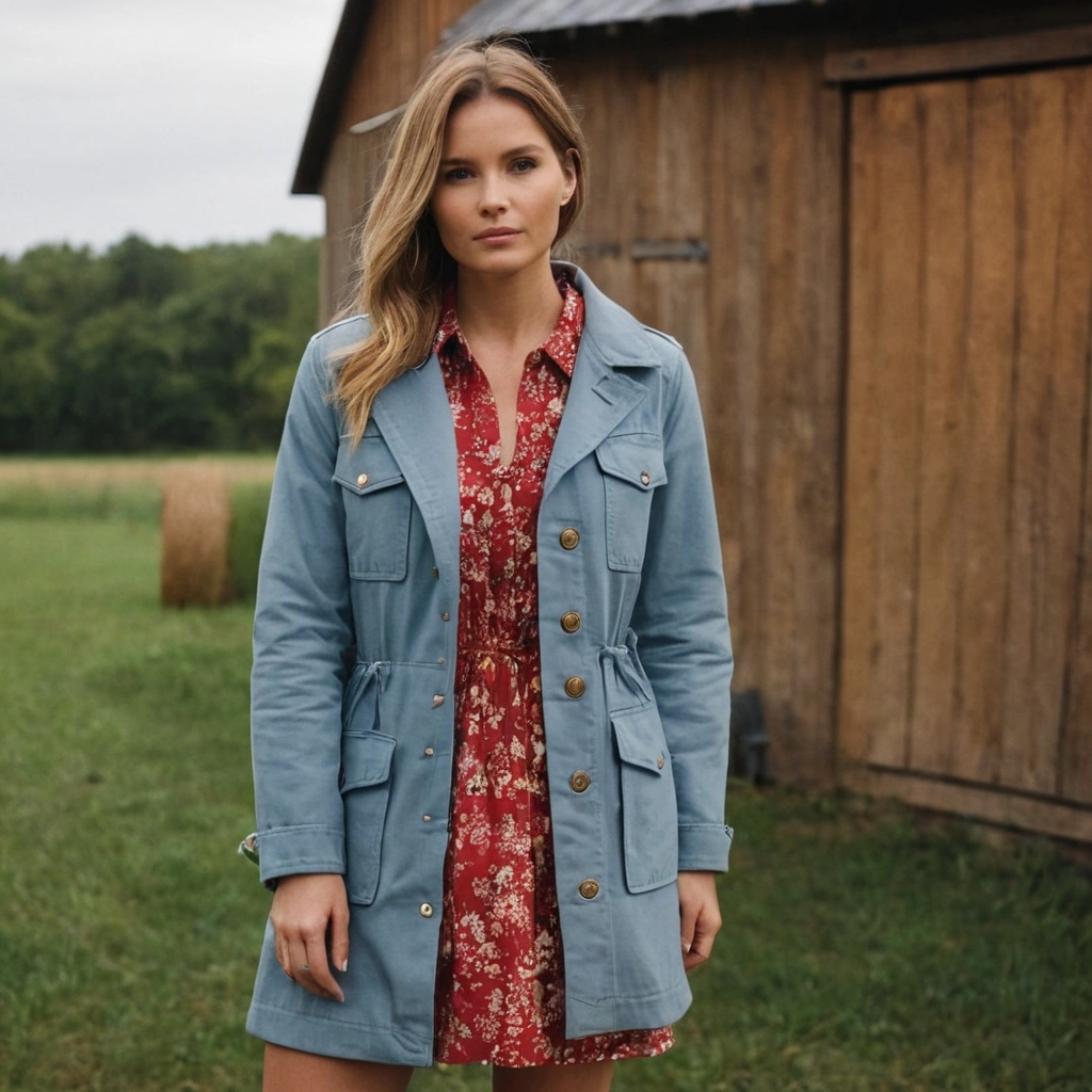 Country Chic Barn Jacket Look