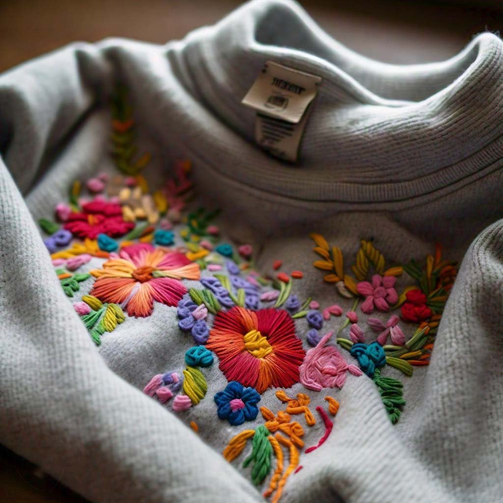 Hand Embroidery Sweatshirt Customization Tutorial