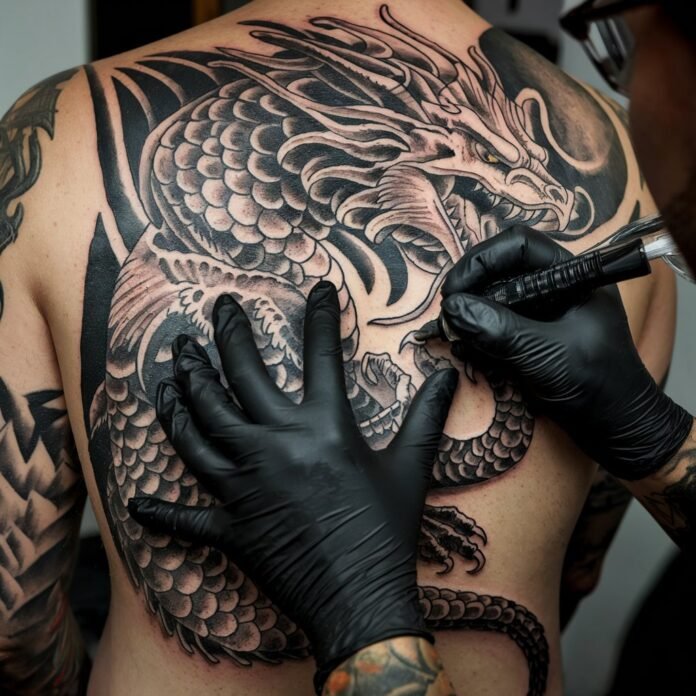 Dragon Cover-Up Tattoo