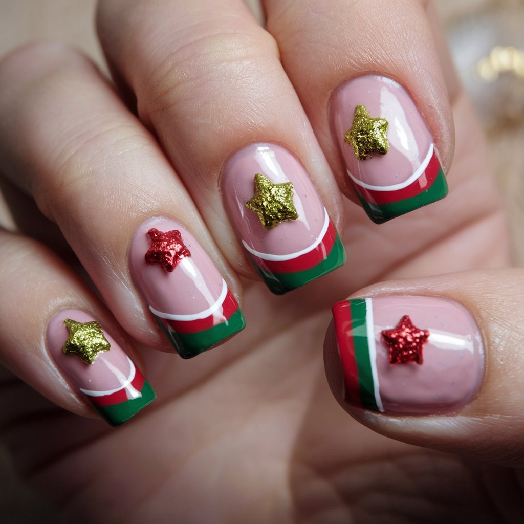 Festive French Tips