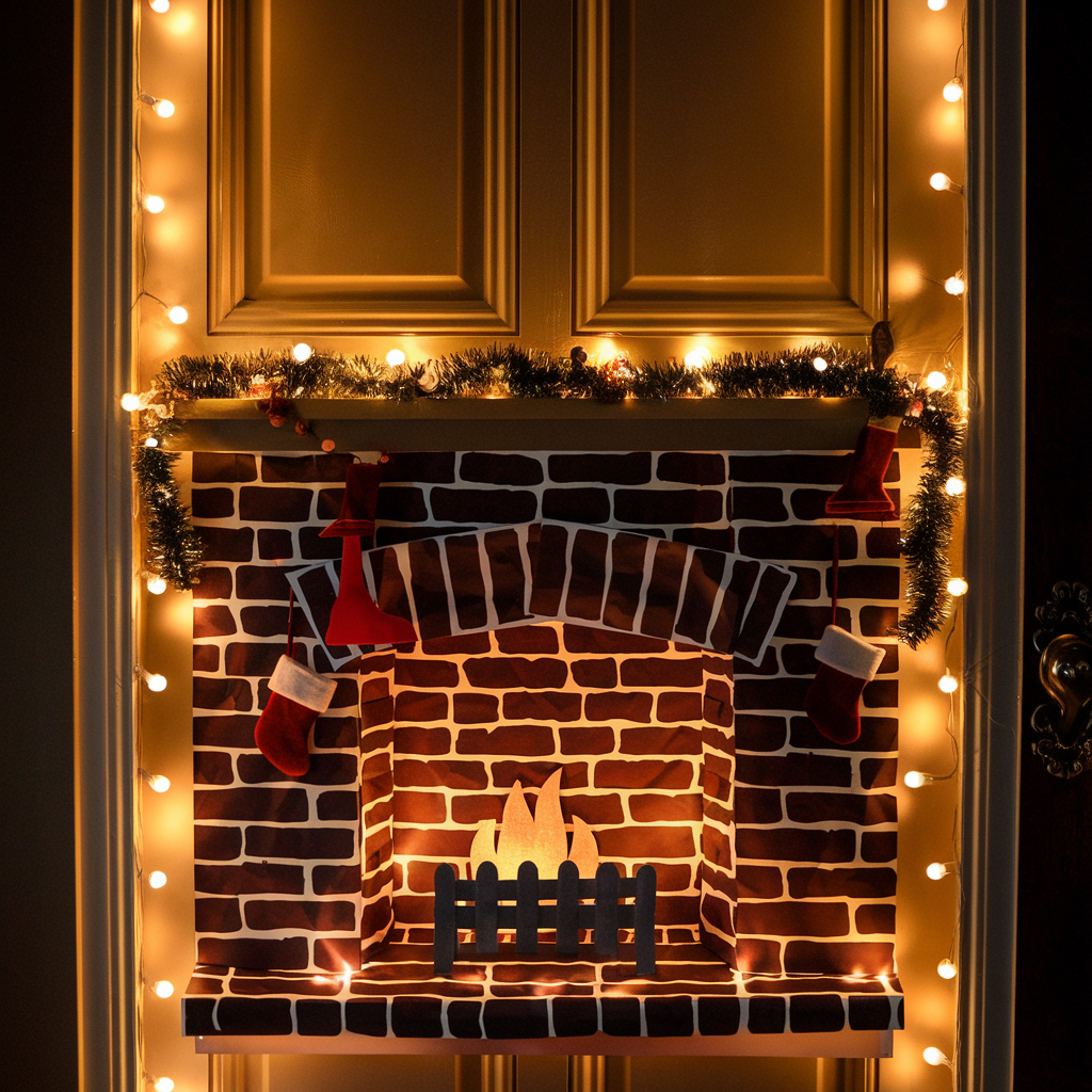 Classic Christmas Fireplace