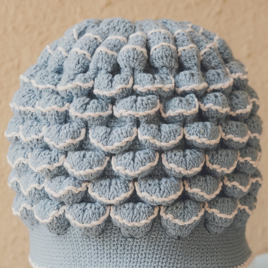 Textured Puff Stitch Hat